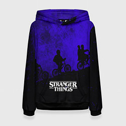 Толстовка-худи женская Stranger Things: Moon Biker, цвет: 3D-черный