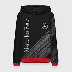 Толстовка-худи женская Mercedes AMG: Street Style, цвет: 3D-красный