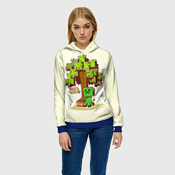 Толстовка-худи женская Forest Creeper, цвет: 3D-синий — фото 2