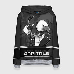 Толстовка-худи женская Washington Capitals: Mono, цвет: 3D-меланж