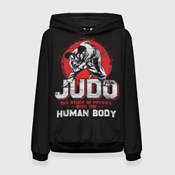 Толстовка-худи женская Judo: Human Body, цвет: 3D-черный