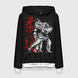 Толстовка-худи женская Judo, цвет: 3D-белый