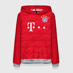 Толстовка-худи женская FC Bayern: Home 19-20, цвет: 3D-меланж