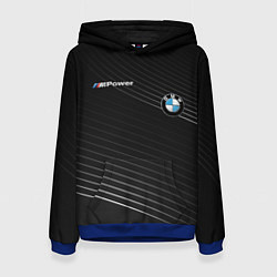 Толстовка-худи женская BMW, цвет: 3D-синий