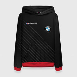 Толстовка-худи женская BMW, цвет: 3D-красный