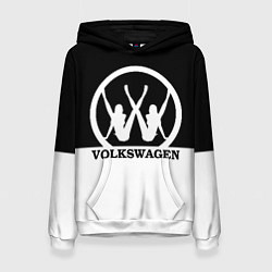 Толстовка-худи женская Volkswagen girls, цвет: 3D-белый