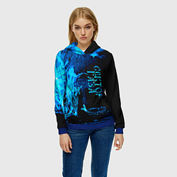 Толстовка-худи женская Сектор Газа, цвет: 3D-синий — фото 2