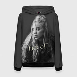 Женская толстовка Billie Eilish fak off