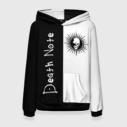 Толстовка-худи женская Death Note 1, цвет: 3D-черный