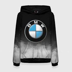Толстовка-худи женская BMW, цвет: 3D-черный