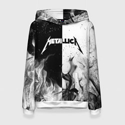 Толстовка-худи женская METALLICA, цвет: 3D-белый