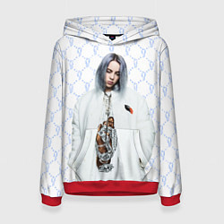 Толстовка-худи женская BILLIE EILISH: White Fashion, цвет: 3D-красный