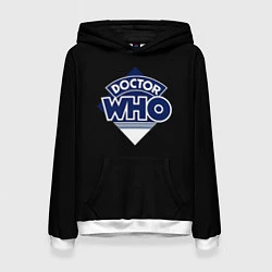 Толстовка-худи женская Doctor Who, цвет: 3D-белый
