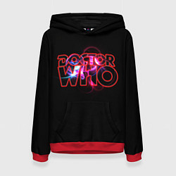 Толстовка-худи женская Doctor Who, цвет: 3D-красный
