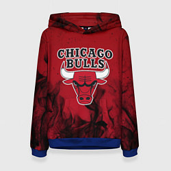 Толстовка-худи женская CHICAGO BULLS, цвет: 3D-синий