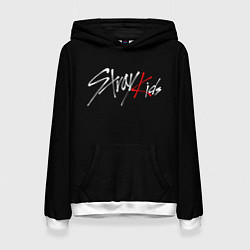 Толстовка-худи женская STRAY KIDS, цвет: 3D-белый
