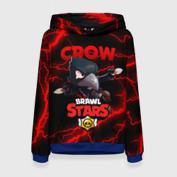 Толстовка-худи женская BRAWL STARS CROW, цвет: 3D-синий
