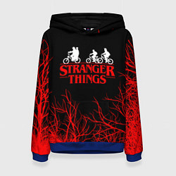Толстовка-худи женская STRANGER THINGS, цвет: 3D-синий