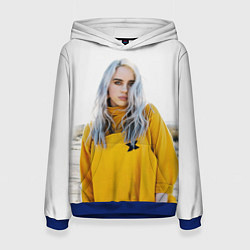 Толстовка-худи женская BILLIE EILISH, цвет: 3D-синий