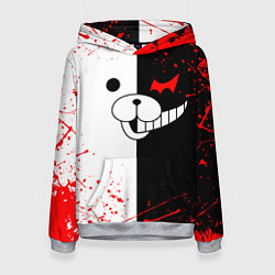 Толстовка-худи женская MONOKUMA, цвет: 3D-меланж