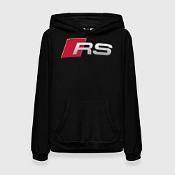 Толстовка-худи женская AUDI RS, цвет: 3D-черный