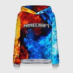 Толстовка-худи женская MINECRAFT, цвет: 3D-меланж