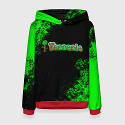 Толстовка-худи женская Terraria, цвет: 3D-красный