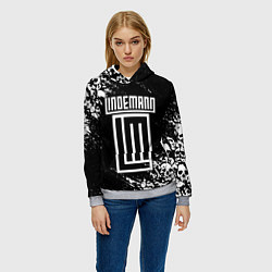 Толстовка-худи женская LINDEMANN, цвет: 3D-меланж — фото 2