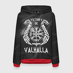 Толстовка-худи женская Valhalla, цвет: 3D-красный