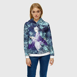 Толстовка-худи женская Tomoe Kamisama, цвет: 3D-белый — фото 2