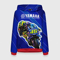 Толстовка-худи женская Valentino Rossi, цвет: 3D-красный