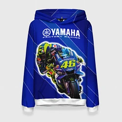 Толстовка-худи женская Valentino Rossi, цвет: 3D-белый