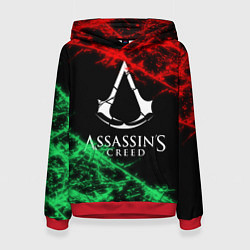 Толстовка-худи женская Assassin’s Creed: Red & Green, цвет: 3D-красный