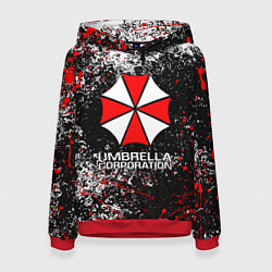 Толстовка-худи женская UMBRELLA CORP, цвет: 3D-красный