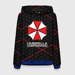 Толстовка-худи женская UMBRELLA CORP, цвет: 3D-синий