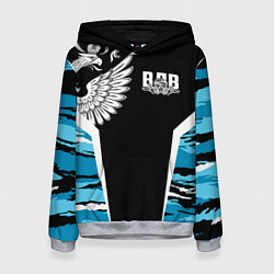 Толстовка-худи женская Камуфляж ВДВ, цвет: 3D-меланж