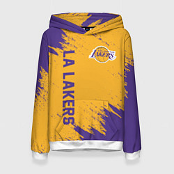 Толстовка-худи женская LA LAKERS, цвет: 3D-белый