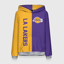 Толстовка-худи женская LA LAKERS, цвет: 3D-меланж