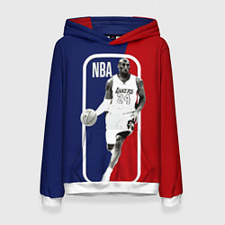 Толстовка-худи женская NBA Kobe Bryant, цвет: 3D-белый
