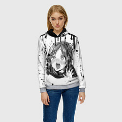 Толстовка-худи женская АХЕГАО, цвет: 3D-меланж — фото 2