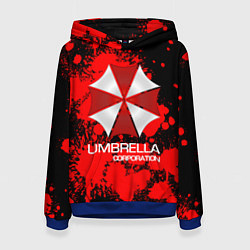 Толстовка-худи женская UMBRELLA CORP, цвет: 3D-синий