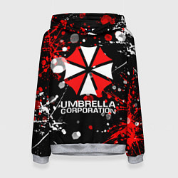 Толстовка-худи женская UMBRELLA CORPORATION, цвет: 3D-меланж