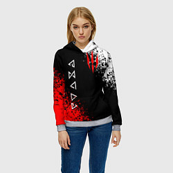 Толстовка-худи женская THE WITCHER, цвет: 3D-меланж — фото 2