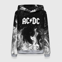 Толстовка-худи женская AC DC, цвет: 3D-меланж