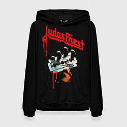 Толстовка-худи женская Judas Priest, цвет: 3D-черный