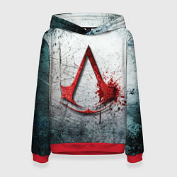 Толстовка-худи женская Assassins Creed, цвет: 3D-красный