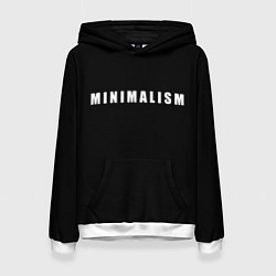 Толстовка-худи женская Minimalism, цвет: 3D-белый