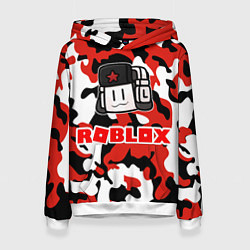 Толстовка-худи женская ROBLOX, цвет: 3D-белый