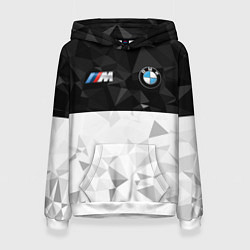 Толстовка-худи женская BMW M SPORT, цвет: 3D-белый