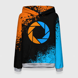 Толстовка-худи женская PORTAL, цвет: 3D-меланж